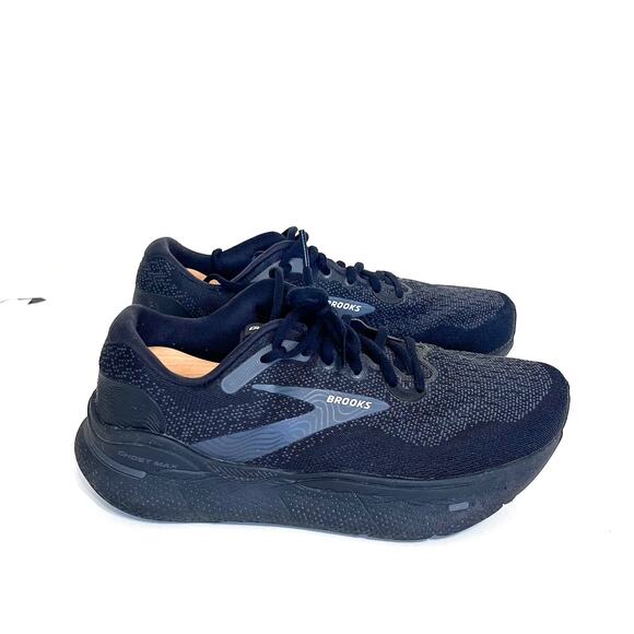 Brooks Ghost Max Womens Sneakers Size 8EE Extra Wide Black Athletic Running Gym - Picture 1 of 10